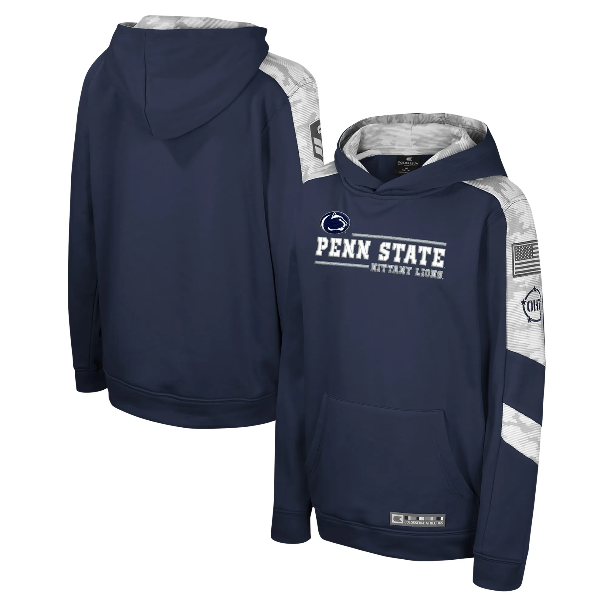 Lids Youth Colosseum Navy Penn State Nittany Lions OHT Military Appreciation Cyclone Digital Camo Pullover Hoodie